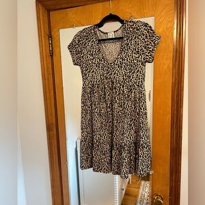Francesca Leopard Print Dress
